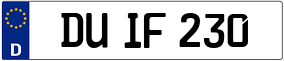Trailer License Plate